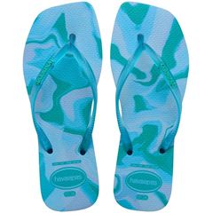 Sandália Havaianas Slim Square Jelly Azul Lavanda 35/36