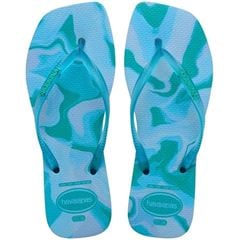 Sandália Havaianas Slim Square Jelly Azul Lavanda 41/42