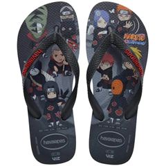 Sandália Havaianas Top Naruto Navy Grafite/Cinza Chumbo Tamanhos 43/44