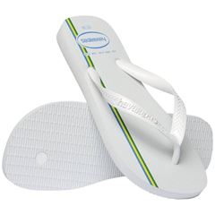 Sandália Havaianas Top Brasil Vibes Branco/Branco 43/44