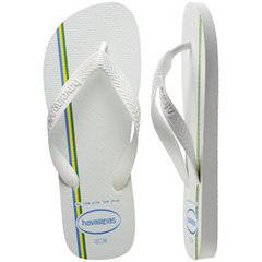 Sandália Havaianas Top Brasil Vibes Branco/Branco 43/44