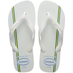 Sandália Havaianas Top Brasil Vibes Branco/Branco 43/44