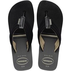 Sandália Havaiana Urban Print Cinza Aço/Preto 41/42