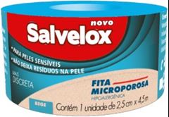 Microporosa Salvelox Bege 2,5cm x 4,5m