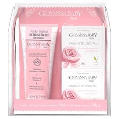 Kit Loção 50g + 2 Sabonetes 90g + Necessaire Giovanna Baby Classic