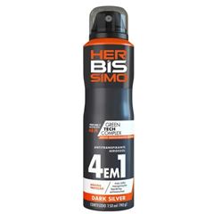 Desodorante Aerosol Antitranspirante Herbissimo Dark Silver 150ml