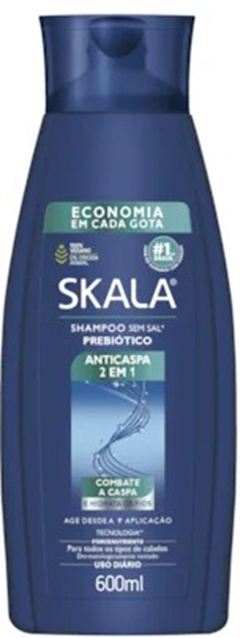 Shampoo Skala Anticaspa 2 em 1 600ml