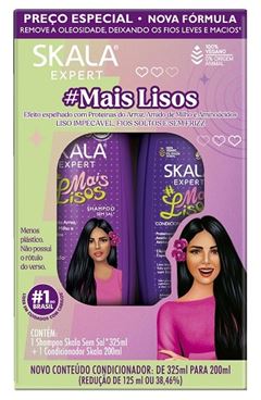 Shampoo + Condicionador Skala #Mais Lisos 325ml/200ml