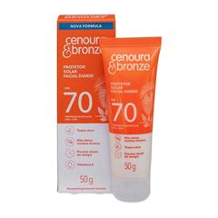 Protetor Solar Cenoura & Bronze Facial FPS70 50g