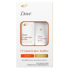 Kit Shampoo E Condicionador Dove UV Repair & Glow Com Ácido Ferúlico350 + 150ml