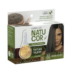 Tintura Natucor Óleo da Amazônia 3.0 Castanho Escuro