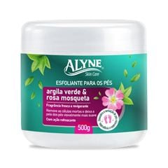 Creme Esfoliante Alyne para Pés Argila Verde e Rosa Mosqueta