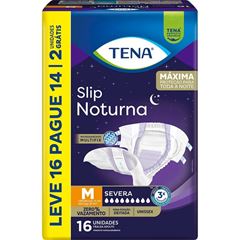 Fralda Geriatrica Tena Slip Noturna M Leve 16 Pague 14