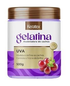 Gelatina Keratex Modeladora de Cachos Uva 500g