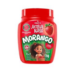 Creme Hidratante Acqua Kids Frutas 3 em 1 Morango 1kg