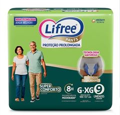Fralda Calca Geriatrica Lifree Super Conforto G /XG 9 Unidades
