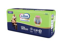 Fralda Calça Lifree Extra Absorção Jumbo G/XG 16 Unidades