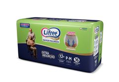 Fralda Calça Lifree Extra Absorção Jumbo P/M 16 Unidades