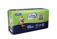 Fralda Calça Lifree Extra Absorção Jumbo P/M 16 Unidades