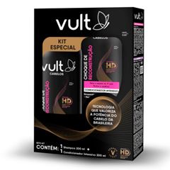 Shampoo e Condicionador Vult Choque e Reconstrutor 200ml e 200ml