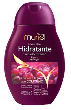 Loção Hidratante Muriel Cereja e Colágeno 200ml