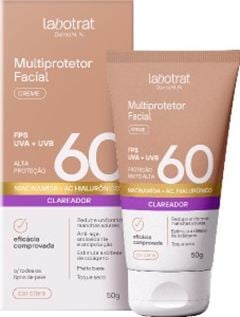Protetor Solar Facial Labotrat Dermo Sun Creme Bege Claro FPS 60 50g