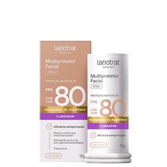 Protetor Solar Labotrat Dermocosmético Stick Bege Claro FPS 80 15g
