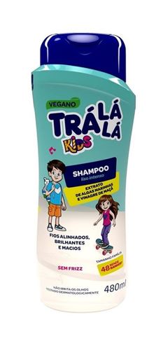 Shampoo Infantil Tralala Kids Liso Intenso 480ml