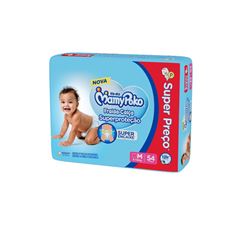 Fralda Descartável MamyPoko Cálcio Super Hip M 54 Unidades