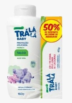 Talco Hidratante Tralalá e Creme Prevenção