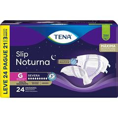 Fralda Tena Slip Noturna G Leve 24 Pague 21