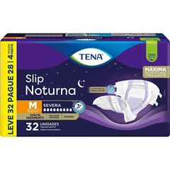 Fralda Tena Slip Noturna M Leve 32 Pague 28