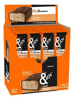 Barra de Proteína Whey & Joy Amendoim 12 Unidades de 42g