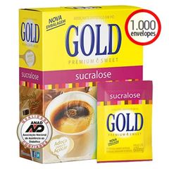Adoçante Gold Sucralose Pó 1000 Envelopes De 0,4g