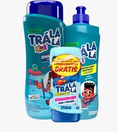 Kit Tralalá Kids Nutrição Shampoo 480ML + Creme para Pentear 300ML + Condicionador 250ML