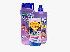 Kit Tralalá Kids Cachos Shampoo 480ML + Creme para Pentear 300ML + Condicionador 250ML