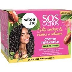 Creme Relax Salon Line Solta Cachos E Reduz O Volume 200g