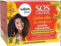 Creme Relax Salon Line Cachos Soltos E Sem Frizz 200g