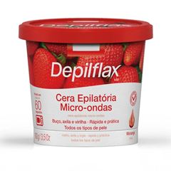 Cera Depilflax Quente Morango 100g