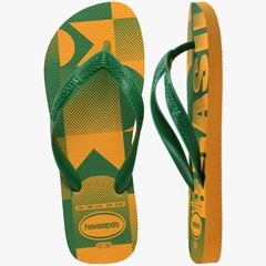 Sandália Havaianas Top Vai Brasil Amarelo Pop 35/36