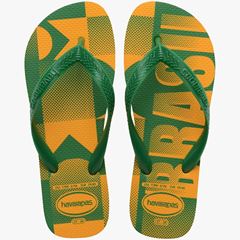 Sandália Havaianas Top Vai Brasil Amarelo Pop 35/36