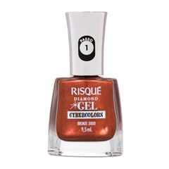 Esmalte Risqué Diamond Gel Metálico Bronze 3000 9,5ml