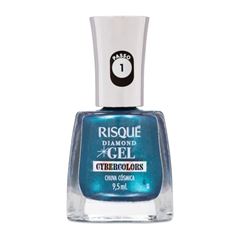 Esmalte Risqué Diamond Gel Metálico Chuva Cósmica 9,5ml