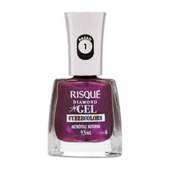 Esmalte Risqué Diamond Gel Metálico Metrópole Noturna 9,5ml
