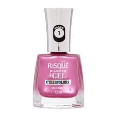 Esmalte Risqué Diamond Gel Metálico Disco Voador 9,5ml