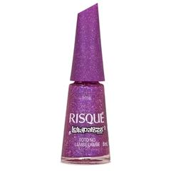 Esmalte Roxo Efeito Risqué & Lollapalooza Brasil Foto no Lambe Lambe 8ml