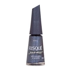 Esmalte Azul Escuro Metálico Risqué & Lollapalooza Brasil Não Esquece a Jaqueta 8ml
