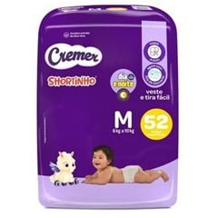 Fralda Descartável Cremer Shortinho Hiper M 52
