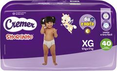 Fralda Descartável Cremer Shortinho Hiper XG 40UN