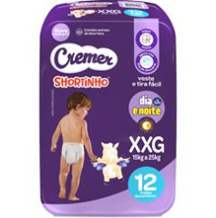 Fralda Descartável Cremer Shortinho Hiper XXG 36UN